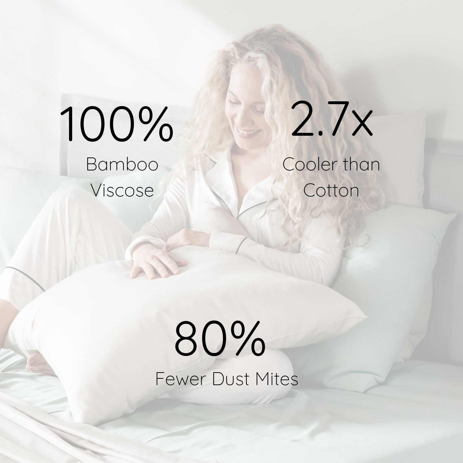 Federe Cuscino In Bambù 50x70 Cm - Confezione Da 2 - Ipoallergeniche E Morbide Come Seta - Foto 8