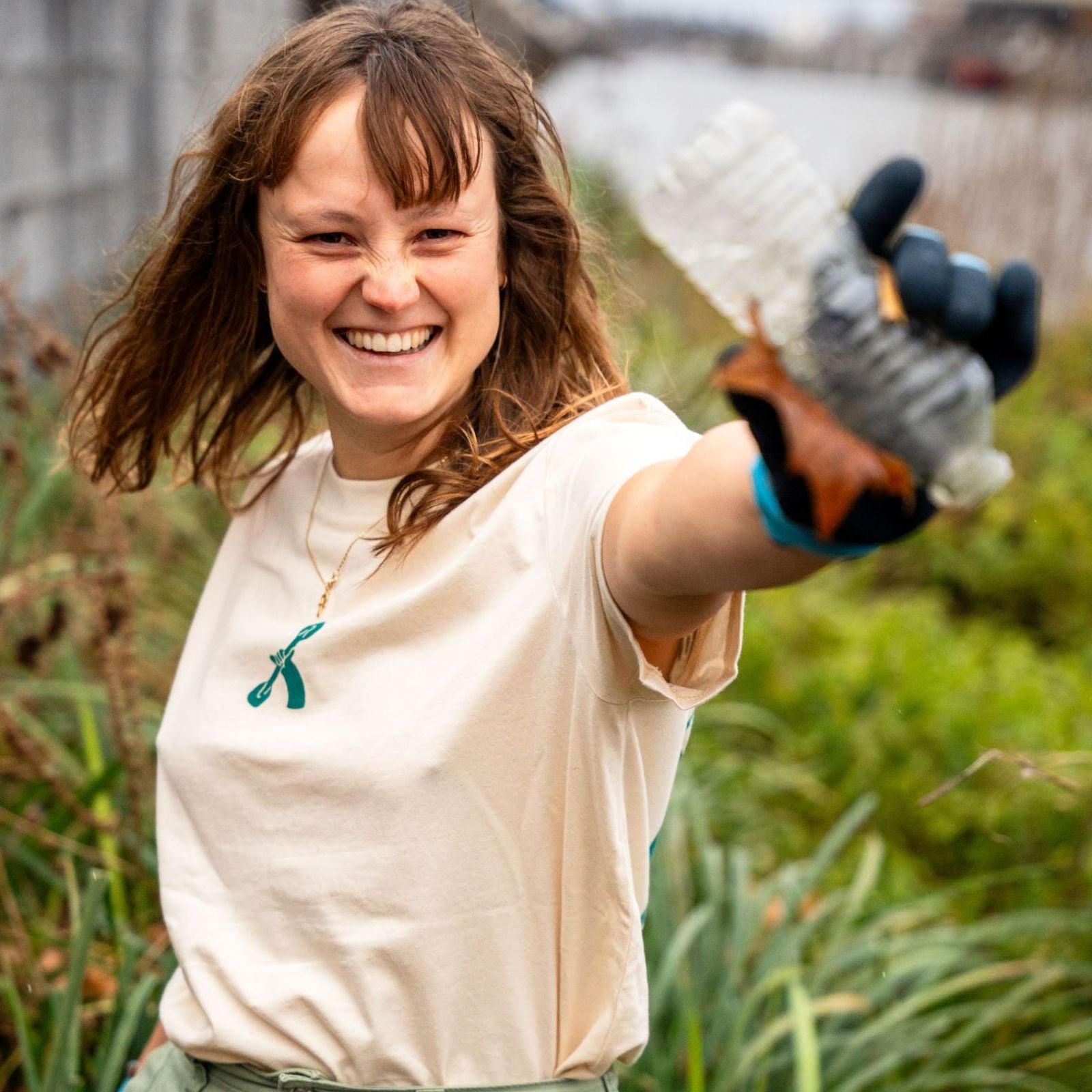 Bambaw x City to Ocean | T-shirt Bio "Less Trash, More Fish"