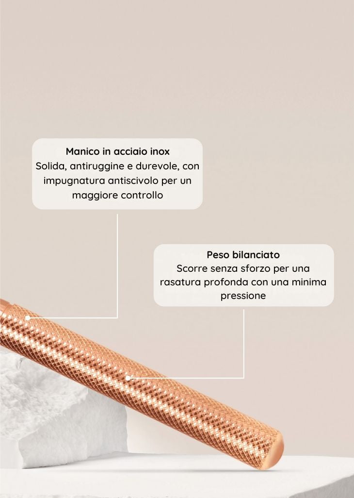 bambaw metal safety razor handle with text on a neutral background