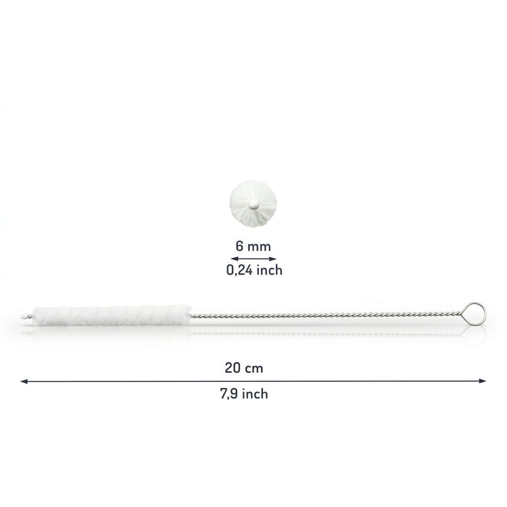 Soft Cotton cotton swabs arranged in a glass jar with strings around the neck